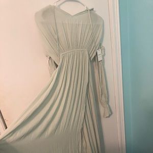 Mint green/ pistachio colored maxi dress